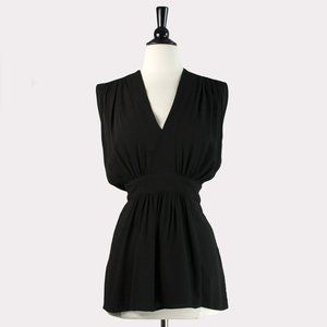 ▪️Black Empire Top with Slit Back, XS